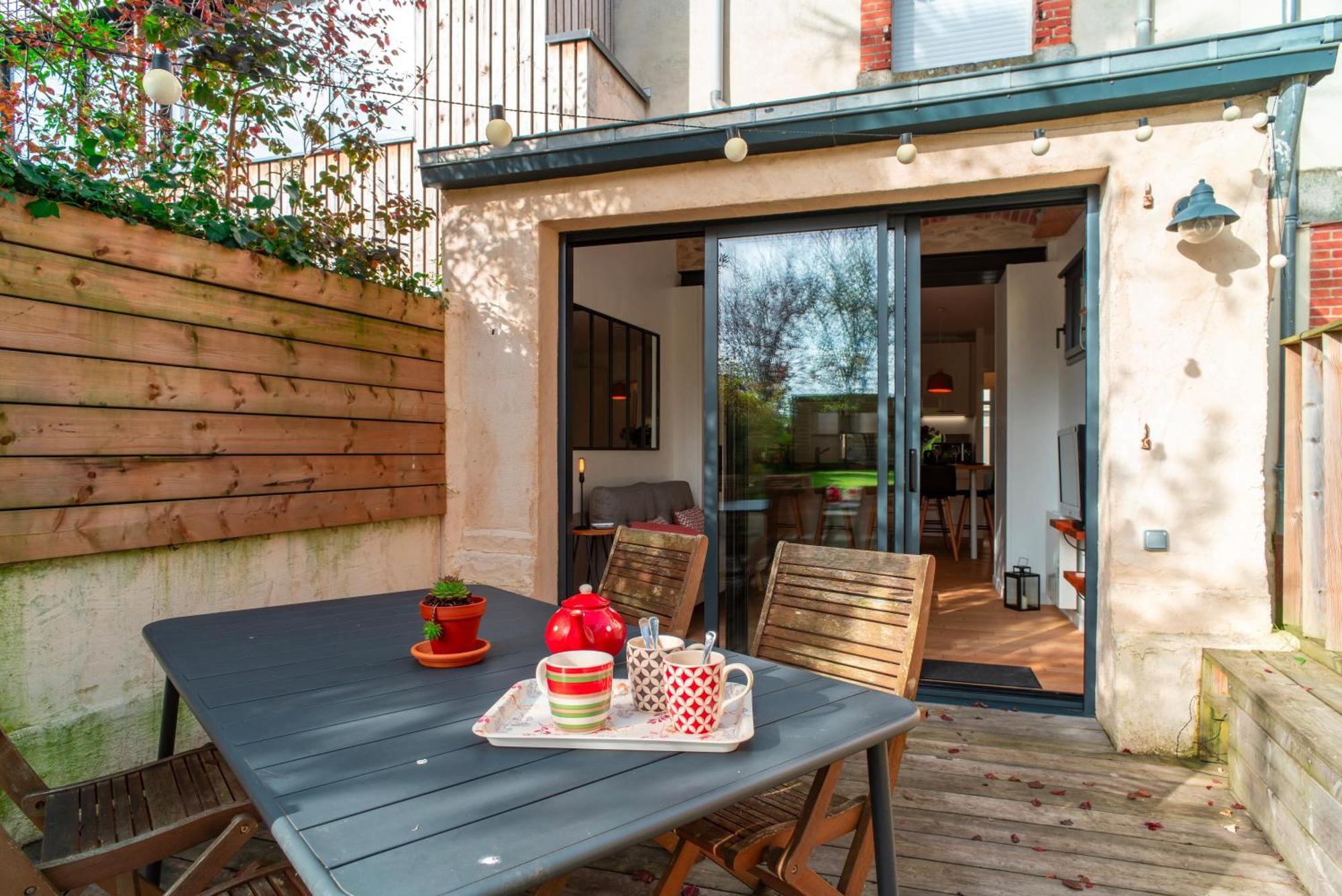 Appartement Escale Jardin - Joli Proche Gare Avec Jardin Vannes